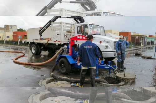 Atiende CAEM contingencia por lluvia en cuatro municipios inundados del Edomex